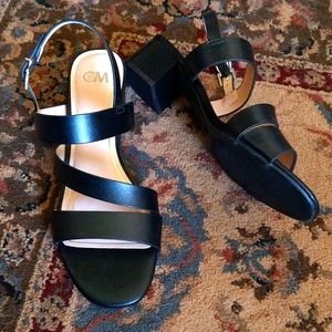 New Chelsea moreland dress sandals black size 9.5